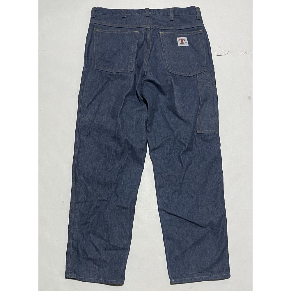 2002 Vintage Y2k Tyndale FR Womens Size 33 X 29 Denim Jeans FLAME RESISTANT USA - Picture 6 of 7